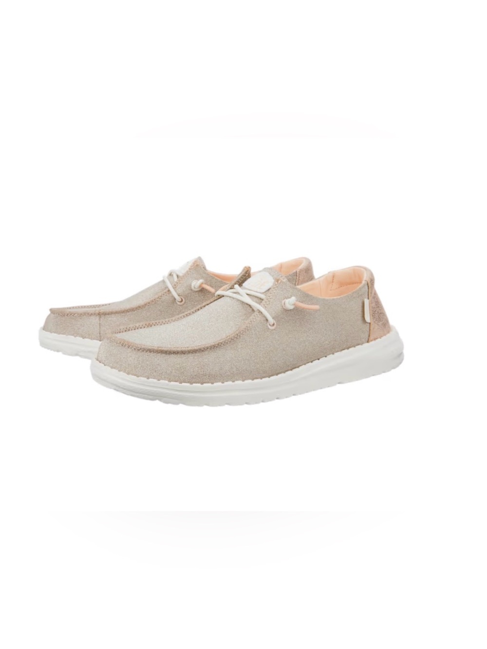 HeyDude Wendy Metallic Sparkle in Rose Gold Women’s Size 12 Shoes